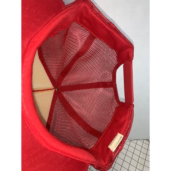 Vintage Stroh's Beer Trucker Mesh Hat Snapback Red Showboat Foam Crown - Picture 8 of 11